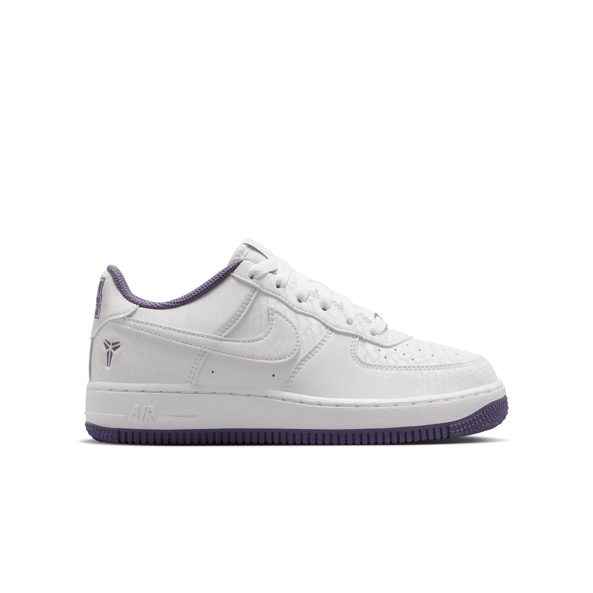 Nike Air Force 1 Low Kobe "Summit White/Daybreak" Grade School Boys' Shoe - WHITE